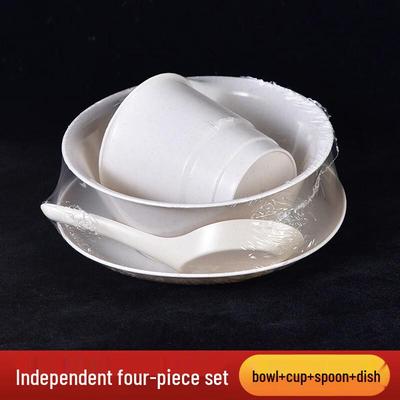 Zhi Shi Disposable Rice Husk Tableware Set