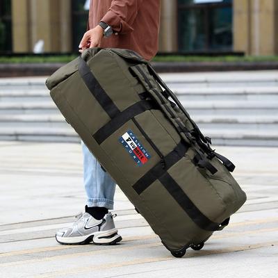 Bolsa de Viagem Super Grande Capacidade 85/95cm com Rodas Respirável Impermeável Tecido Oxford Bolsa de Bagagem Pode Conter Colcha Lazer Portátil Dobrável Bolsa de Camping