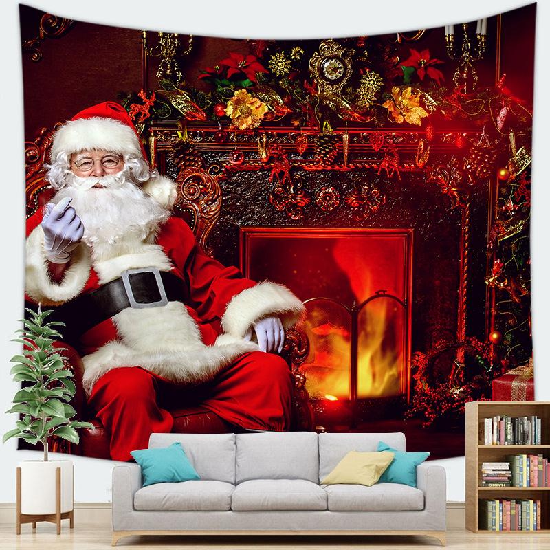 Серия Санта-Клауса Декоративная подвесная ткань Рождественская серия Гобелен Настенный подвесной 100x75cm