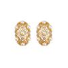 Elegant Geometric Pearl & Zircon Stud Earrings: European & American Retro Fashion Style