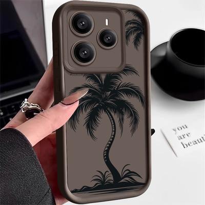 Per Xiaomi 14T Pro 13T Poco X7 F6 Pro X6 Redmi Note 14 15 13 Pro 12 11 Custodia per Telefono Stampa Palma Anti-Caduta Morbida TPU Antiurto Bumper Opaco