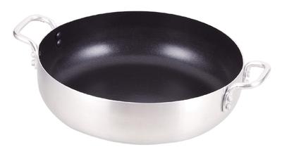 Pearl Metal Two Handed Pot Silver 24cm Tabletop Pot That Can Be Used In the Oven Table Top HB-3965