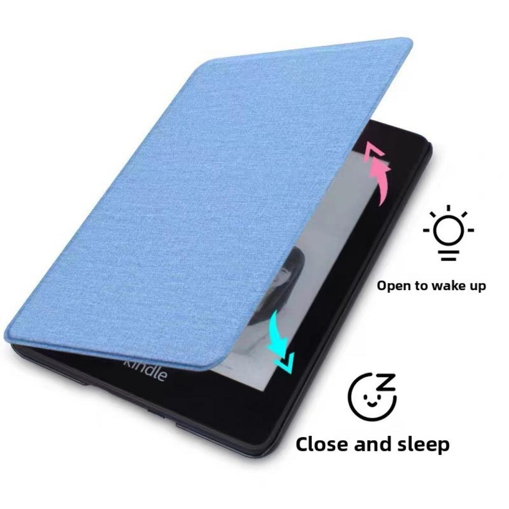 Kindle Case 2024 for Amazon Kindle 658 Youth Edition KPW6 Fabric Cover with Hand Strap Protective Shell