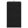 Sideboard in Black Oak Look 40 x 33 x 70 cm Engineered Wood