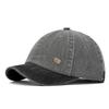 Retro Washed Distressed Short Brim Baseball Cap - Unisex Sun Protection Hat for Spring/Summer
