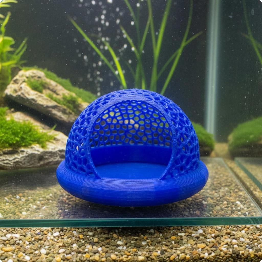 Buoyant Fish Shelter Material Betta Cave Promotes Behavior Aquarium Mesh Hideaway for