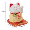 4.13x3.74x3.27in Solar Waving Lucky Cat Desktop Auspicious Decor  Home & Corridor Display
