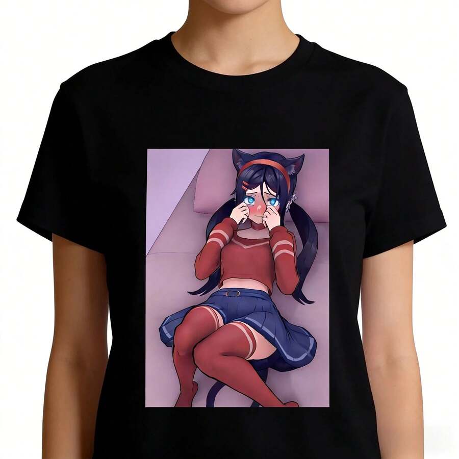 

M-MiSide Anime Game Printed T-Shirt Mita Unisex T-Shirt Heavyweight Cotton Short Sleeve T-Shirt Pure Cotton Men And Women 5XL різнокольоровий