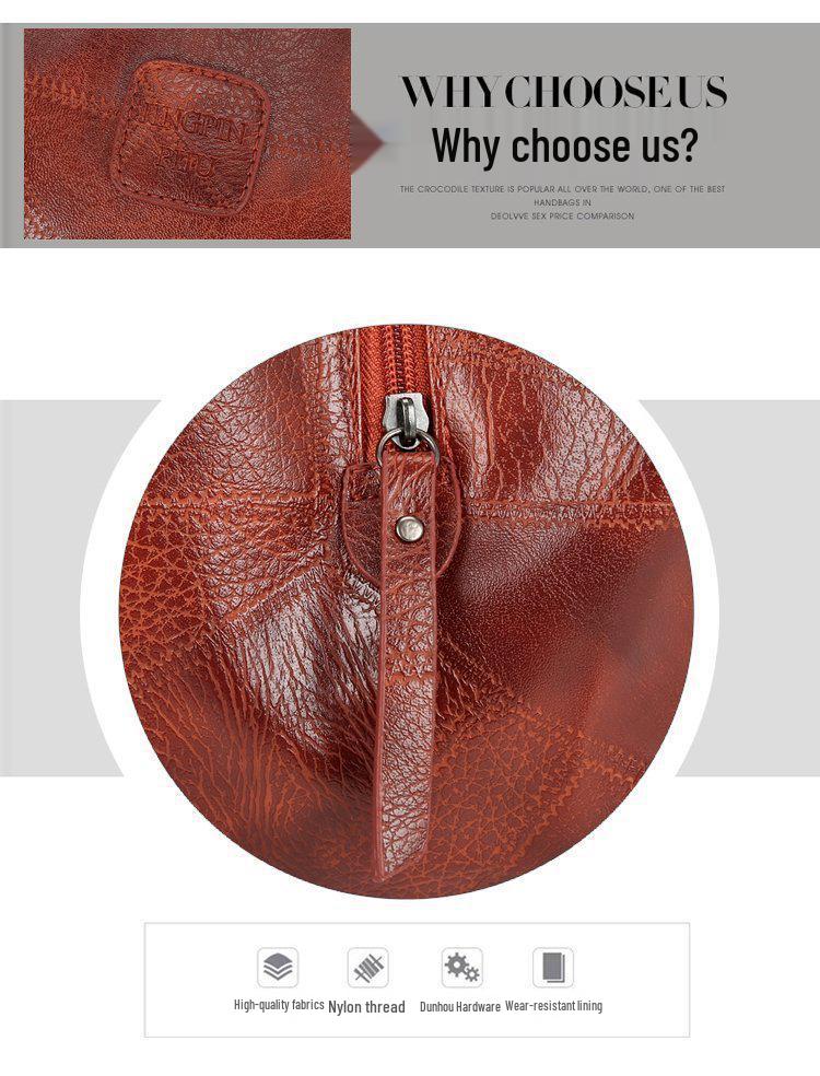 2024 Trendy Soft Leather Women's Large Capacity Crossbody Shoulder Bag - Versatile Korean Style Fashion Handbag