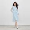 French Lace Waist-Cinched Temperament Dress