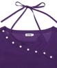 Michikoleondeonkosino Off-Shoulder Sleeveless Knit Set Purple