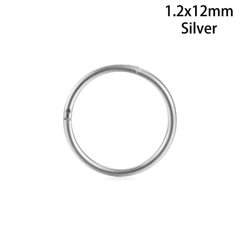 1Pc Hot Unisex Titan Stahl Scharnier Segment Ohr Helix Tragus Nase Hoop Lippen Ring Piercing Septum