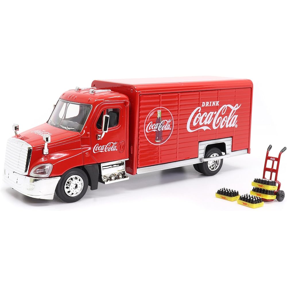Coca-Cola Getränke-Lieferwagen mit Zubehör