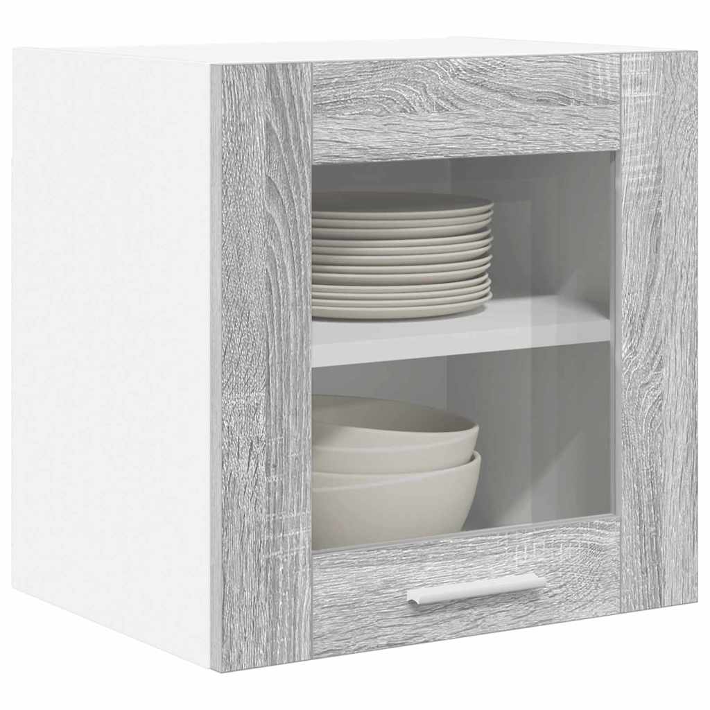 Hanging Cabinet 2 pcs Grey Sonoma 40 x 31 x 40 cm Particleboard