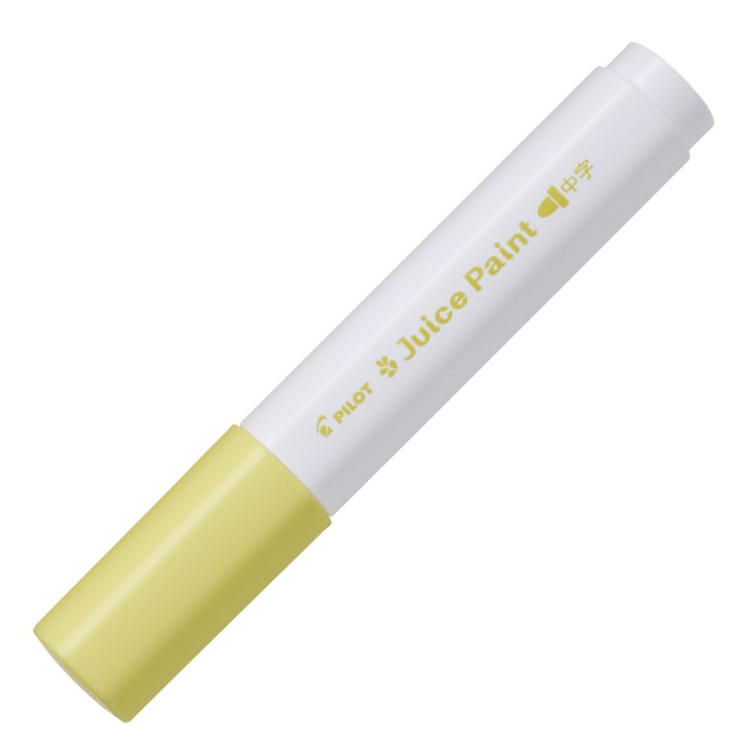 Pilot Juice Paint Medium Round Pastel 5 SJP100M5PY Water-Based Pen, Point, Tip, Yellow, Pens,