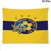 Arazzo da Parete Maccabi Tel Aviv F.C Appeso Estetico alla Parete Coperta in Tessuto Stampato Arazzi Decorativi per Camera da Letto Soggiorno Arredamento per la Casa