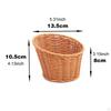 Tkaný kulatý koš Dekorativní drobnosti Zelenina Ovoce Jídlo do skříně Koupelna Domov