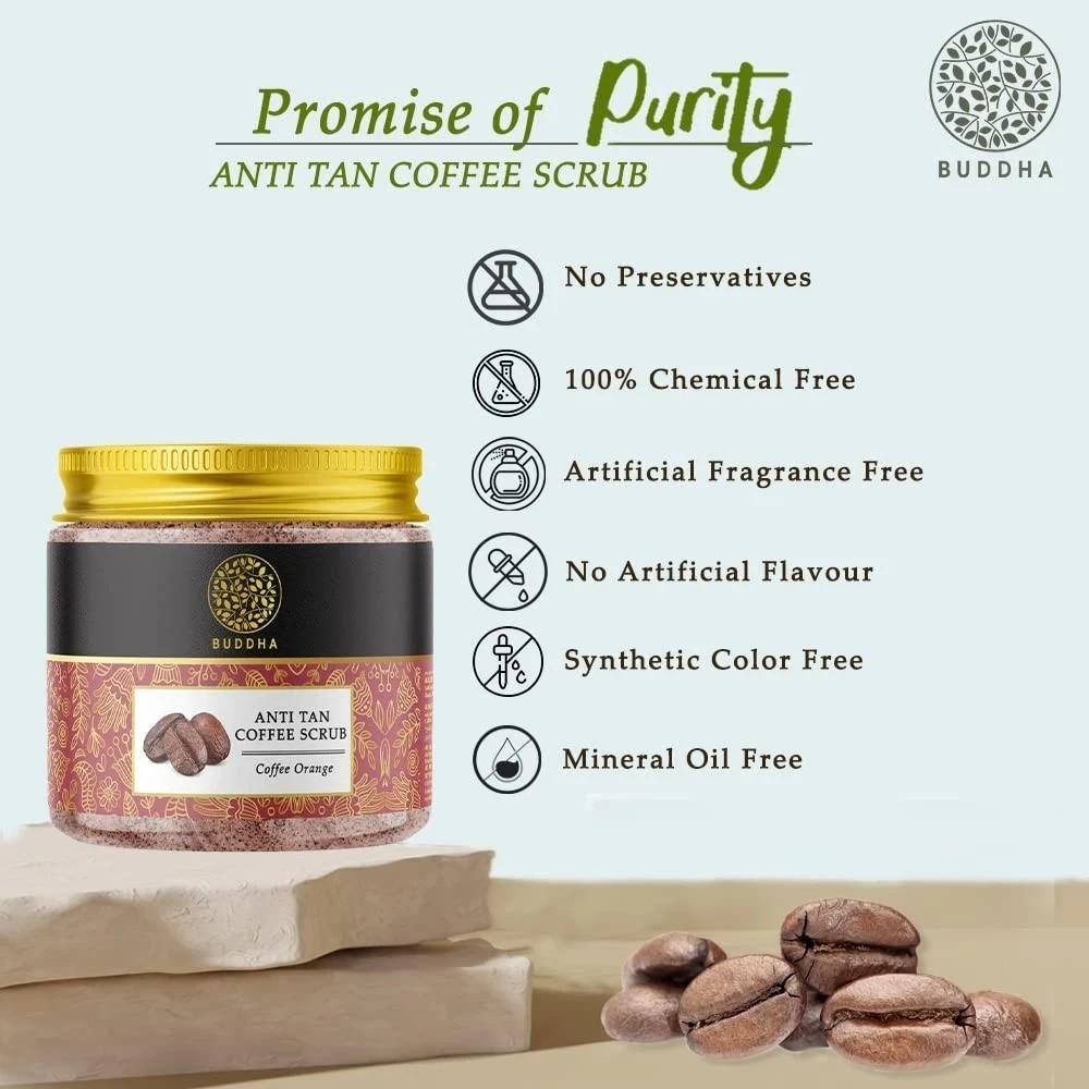 Buddha Natural Anti Tan Coffee Scrub 100gm