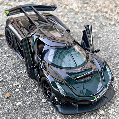 1:32 KNSG Jesko Supercar Racing Alloy Metal Diecast Model Car Sound & Light Desktop Trendy Ornament Birthday Gifts For Boyfirend