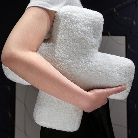 Alphabet Letter Shape Pillow PP Cotton Filled Car Seat Cushion Soft Fabric