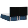 Ottoman Bed with Mattress and LED Blue 180 x 200 cm Fabric