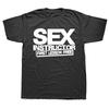 Maglietta Estiva Divertente con Stampa Istruttore di Sesso Scherzo Umoristico Girocollo Manica Corta Casual Unisex Maglietta Hip Hop Streetwear Magliette per Adulti