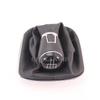 5 Speed Gear Stick Shift Knob Level Leather Boot For VW Polo 6R Hatchback 2009 2010 2011 2012 2013 Car-styling