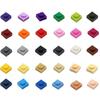 Non-Toxic 200Pcs Diy Building Blocks Thin Figures Bricks 1X1 Dots 21Color Educational Creative Size Compatible With 3024 Toys For Children