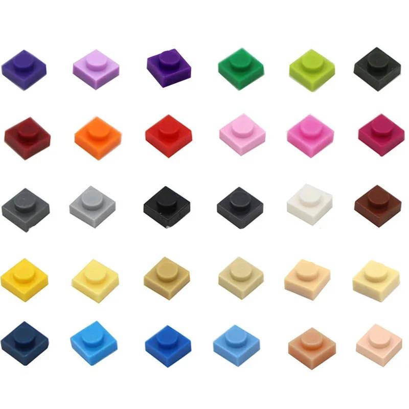 Non-Toxic 200Pcs Diy Building Blocks Thin Figures Bricks 1X1 Dots 21Color Educational Creative Size Compatible With 3024 Toys For Children
