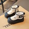 Children's Snow Boots 2025 Winter Cold-proof Boys' Thickened Velvet Shoes Girls' Short Boots Bread Shoes Baby Cotton Shoes