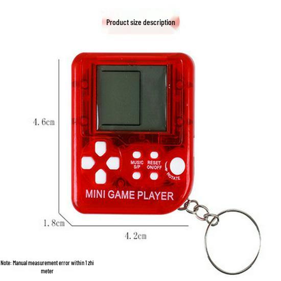 Portable Mini Tetris Game Console Keychain - Nostalgic Decompression Toy