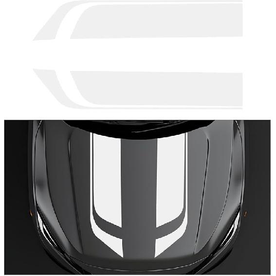 Car Hood Decal Sticker, Racing Stripe Graphic Stickers For Auto Body Skirt Roof Hood Bumper, Automotive Exterior Decoration Vinyl Decal For Car SUV