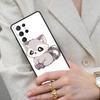 Cartoon Raccoon Kawaii Cell Phone Case for Samsung Galaxy S26 Ultra S25 S24 S23 S22 S21 S20 Note10 Cover