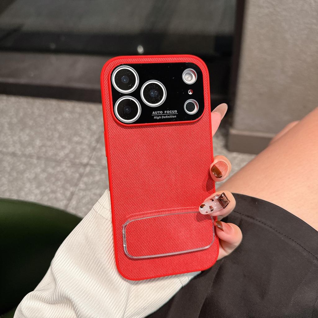 Neue Vollkamera-Schutz-Flanell-Handyhülle für iPhone 17 Pro Max 16 15 14 13 Mit Make-up-Spiegelhalter Stoßfest Weiche Hülle