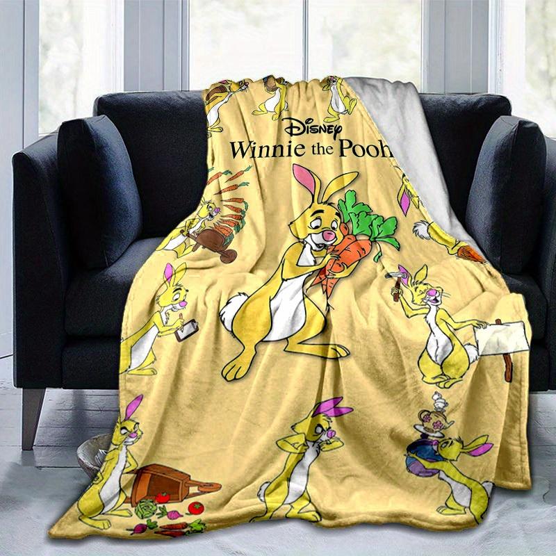 1 peça, Disney Ursinho Pooh Coelho Ferramentas de Jardim Manta Decorativa para Casa Perfeita para Sofá, Cama, Viagem, Acampamento, Carro, Praia, Escritório
