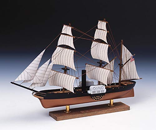 Woody Joe Sailboat Mini Sailboat 3 Black Ship Wooden Model