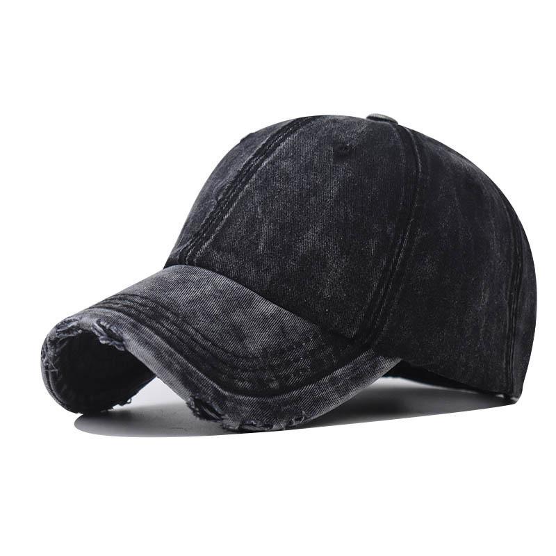 Cross-border New Washed Denim Baseball Cap Men Women Hat Korean Version High Quality Denim Duck Tongue Cap