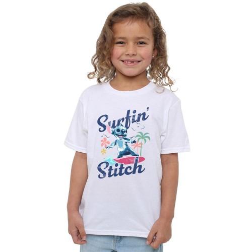Lilo & Stitch Girls Surfin Waves T-Shirt