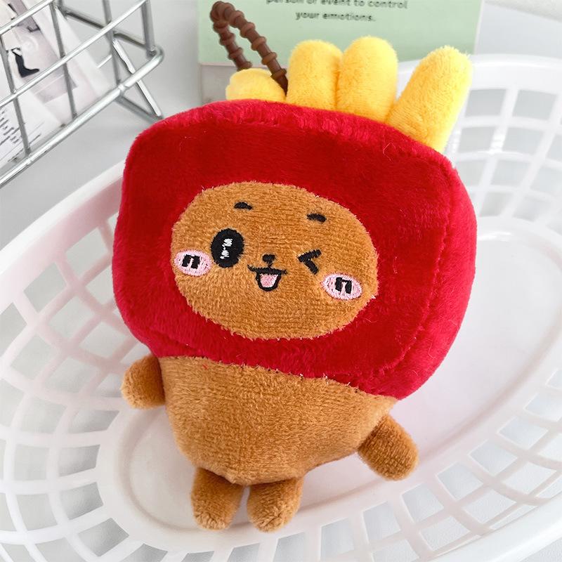 Cute Plush Food Doll Fun Simulated Cake Doll Eggplant Pendant Bag Hanging Decoration Sushi Doll Gift
