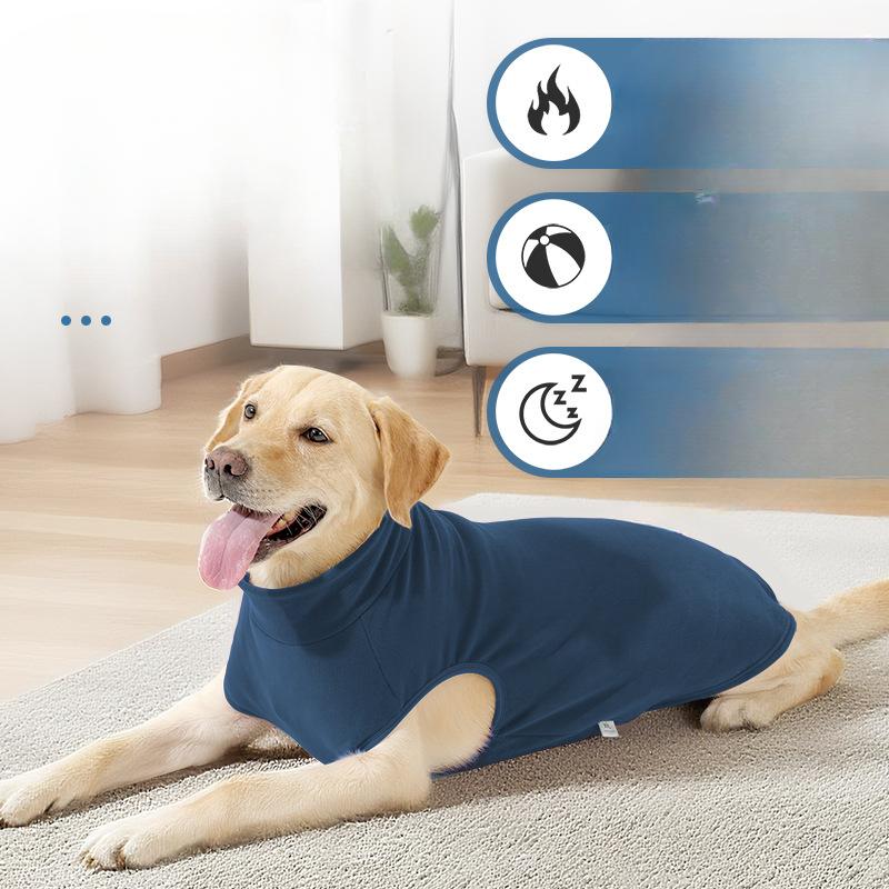 Abbigliamento per animali domestici, Felpe da casa autunnali e invernali per cani, Vestiti imbottiti di cotone e lana per cani di taglia grande per protezione dal freddo e calore