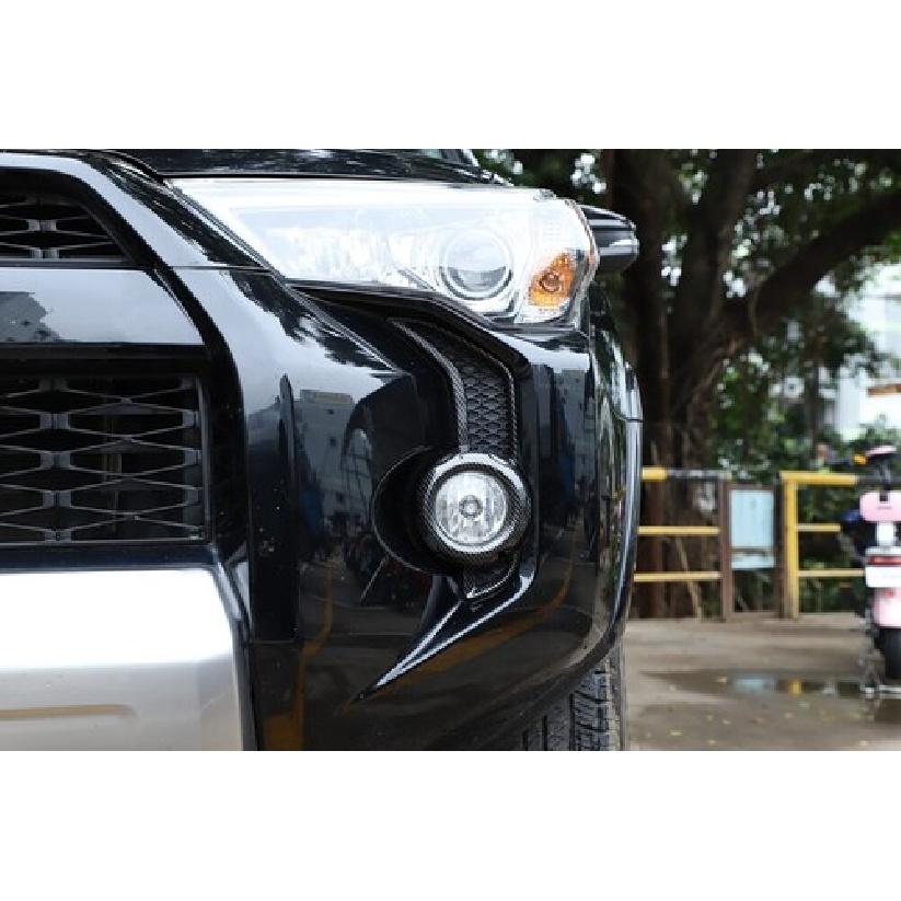 2pcs Front Fog Light Lamp Cover Trim Decor For 4Runner SR5/ TRD Pro 2014+