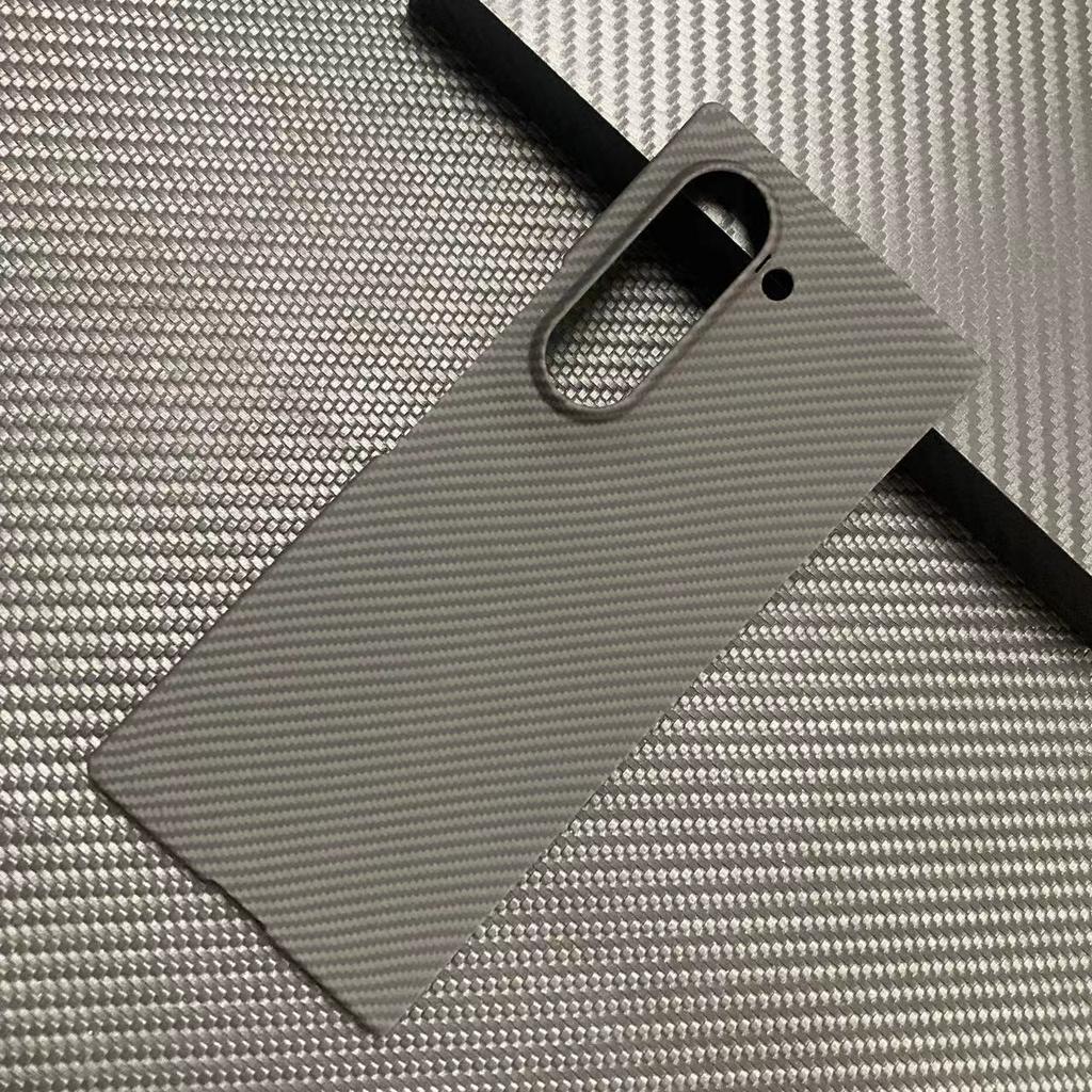 New Kevlar Suitable for Samsung Zfold6 Ultra Thin Mobile Phone Case Aramid Fiber Material Hard Shell Wavy Pattern