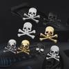 1Pcs Fashion 3D Demon Skull Zinc Alloy Metal Car Sticker for Car Motorcycle Logo Skull Emblem Badge Car Styling Stickers