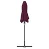 Garden Sun Umbrella Burgundy Red 370 X 197 X 239 Cm