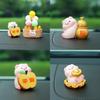 Car Decor Pig Car Pendant Resin Cute Cartoon Interior Ornament For Vehicle Gift
