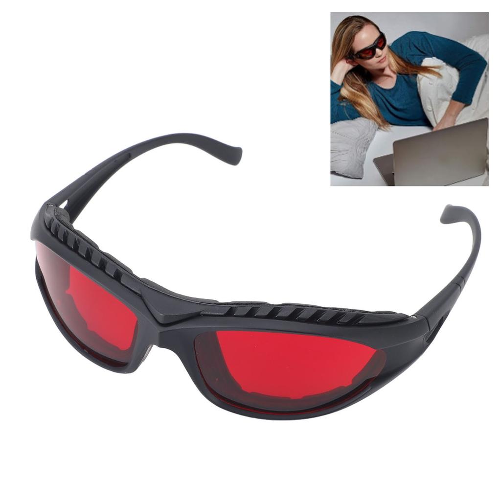 Sleep Aid Glasses 100% Blue Green Light Blocking Glasses 2100nm Wavelength Protective Goggles for Gaming Working Glasses