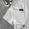 Tight-fitting Stretch High-waisted Denim Shorts for A Small Group of Skinny Spice Girls
