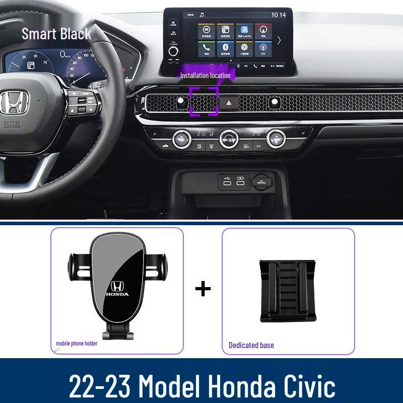 Kompatibilní držák telefonu pro Honda Civic (2016–2023) 9., 10., 11. generace – Držák navigace.