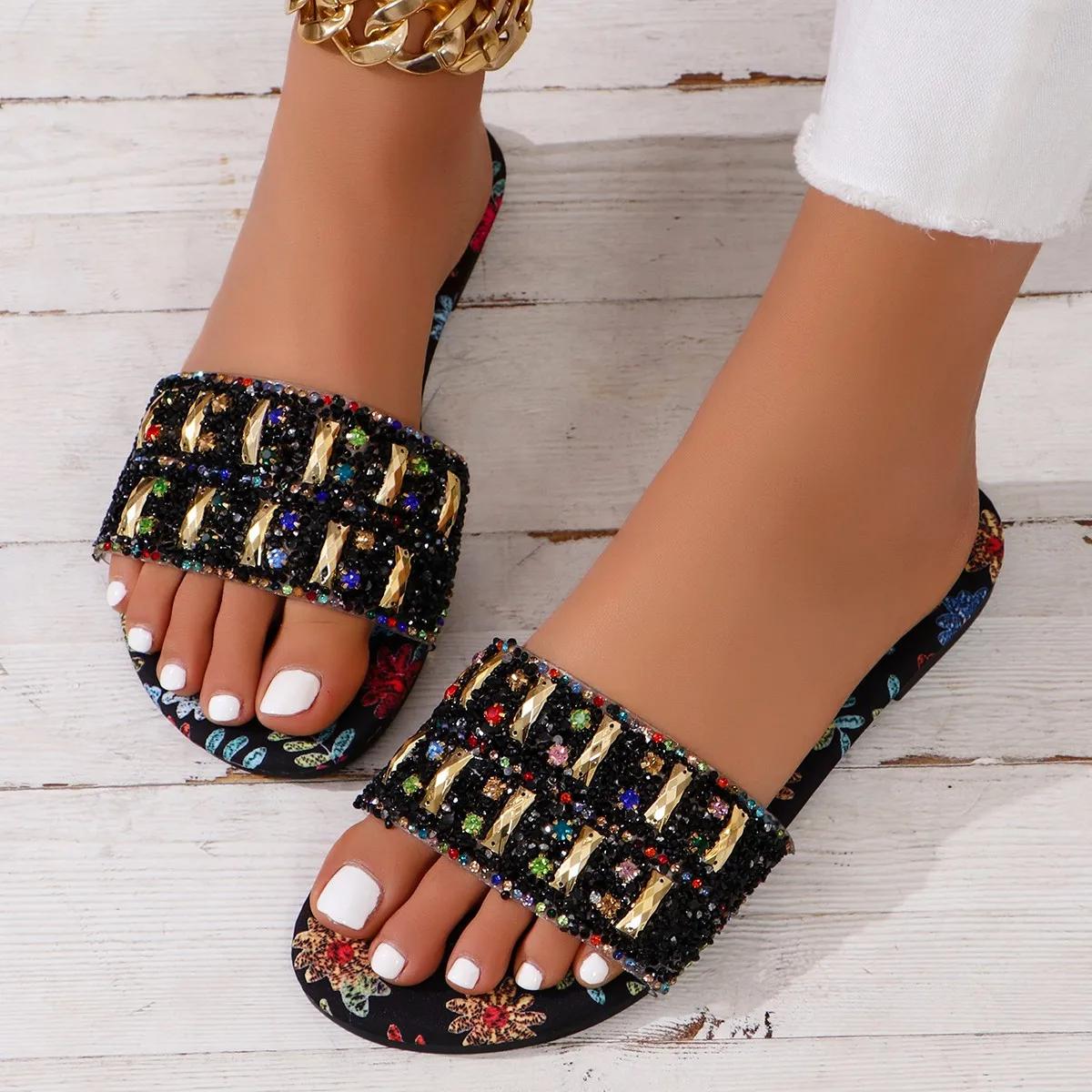 

Модные тапочки больших размеров для женщин, на плоской подошве, размер 42, сандалии для беременных женщин, летние, для полных ног, широкие, для полных, размер 43, мягкие нескользящие сандалии на подошве 41 43 чёрный