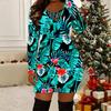 Women Plus Size Long Sleeve V Neck Crisscross Hollow Bodycon Mini Evening Club Outfit Dress